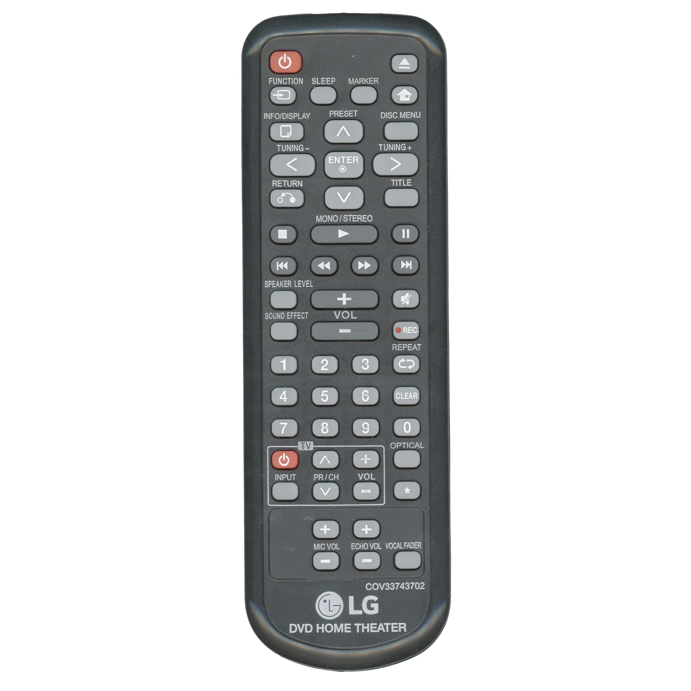 LG COV33743702 Home Theater Remote Control