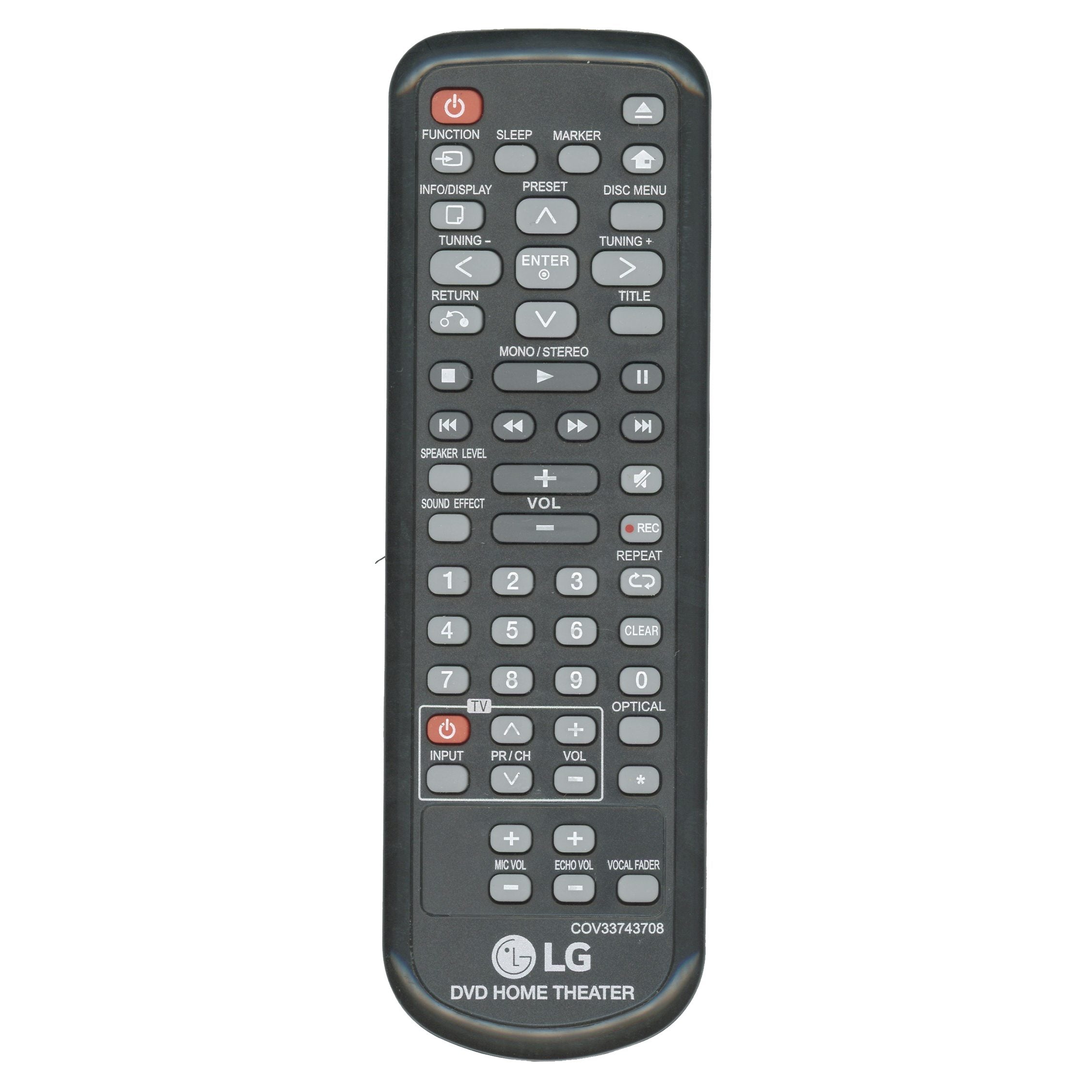 LG COV33743708 Home Theater Remote Control