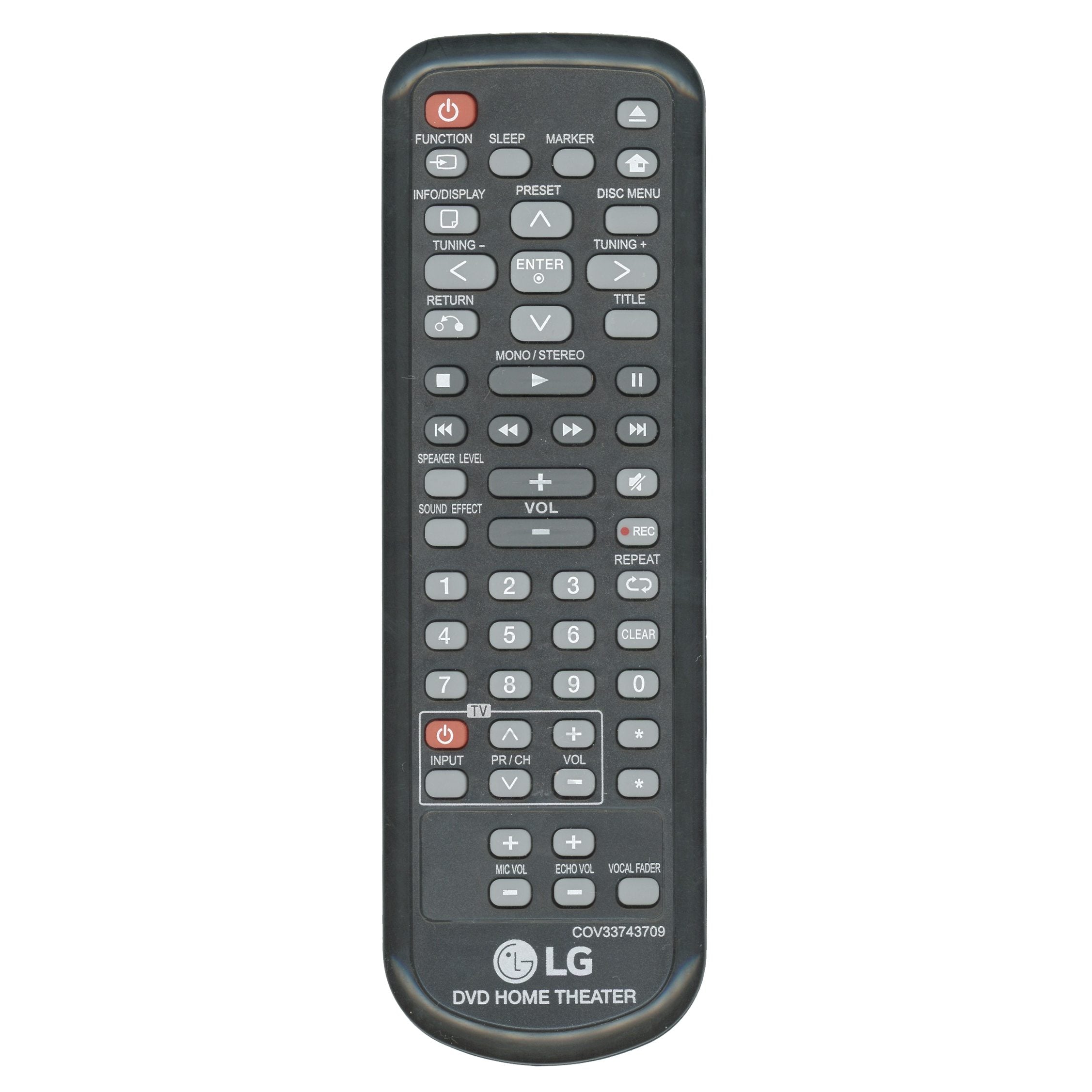 LG COV33743709 Home Theater Remote Control