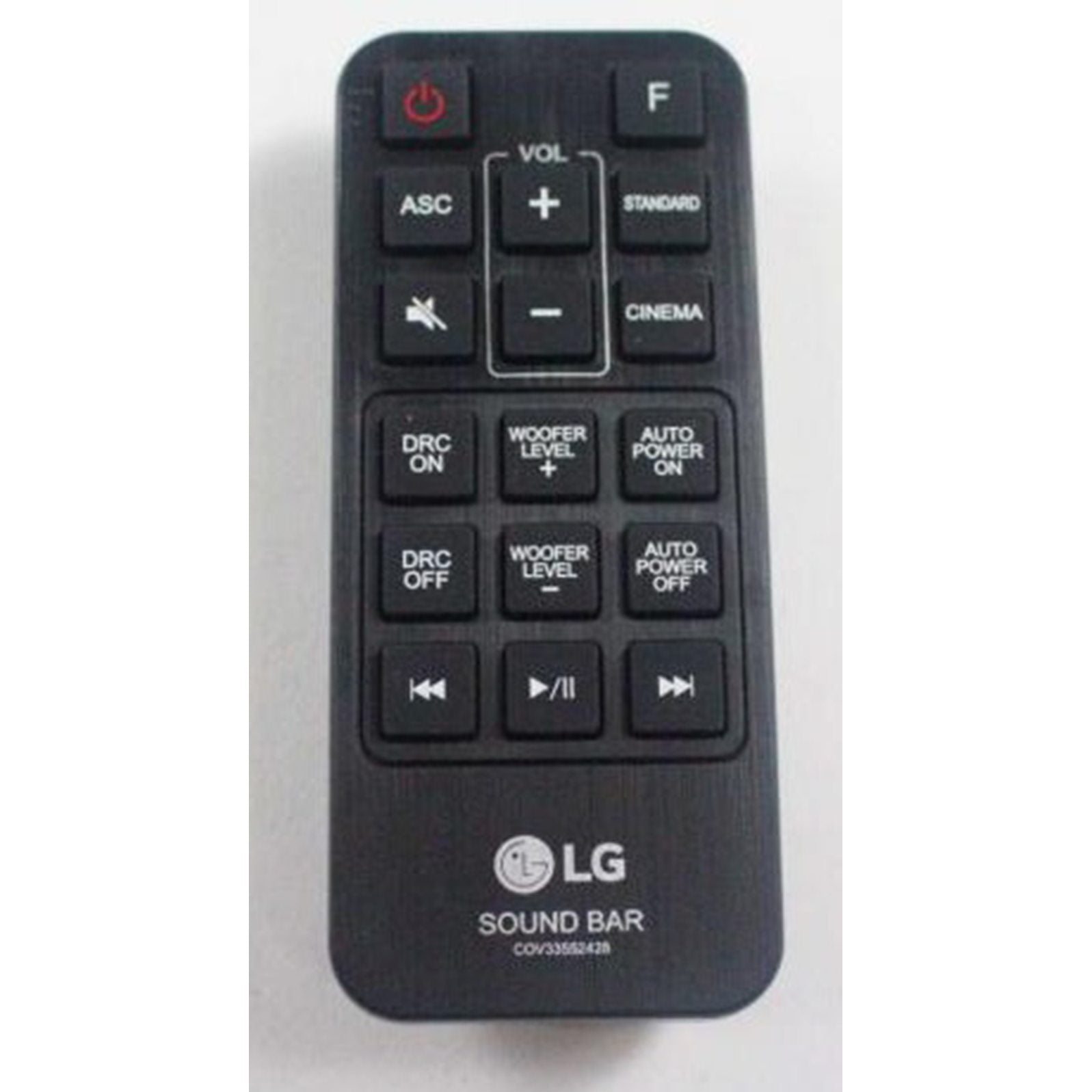 LG COV34445442 Sound Bar Remote Control