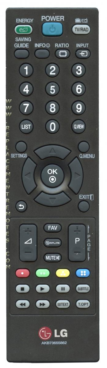 LG AKB73655862 TV Remote Control