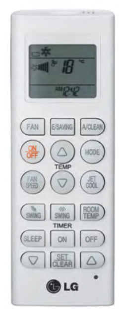 LG AKB73835305 Air Conditioner Remote Control