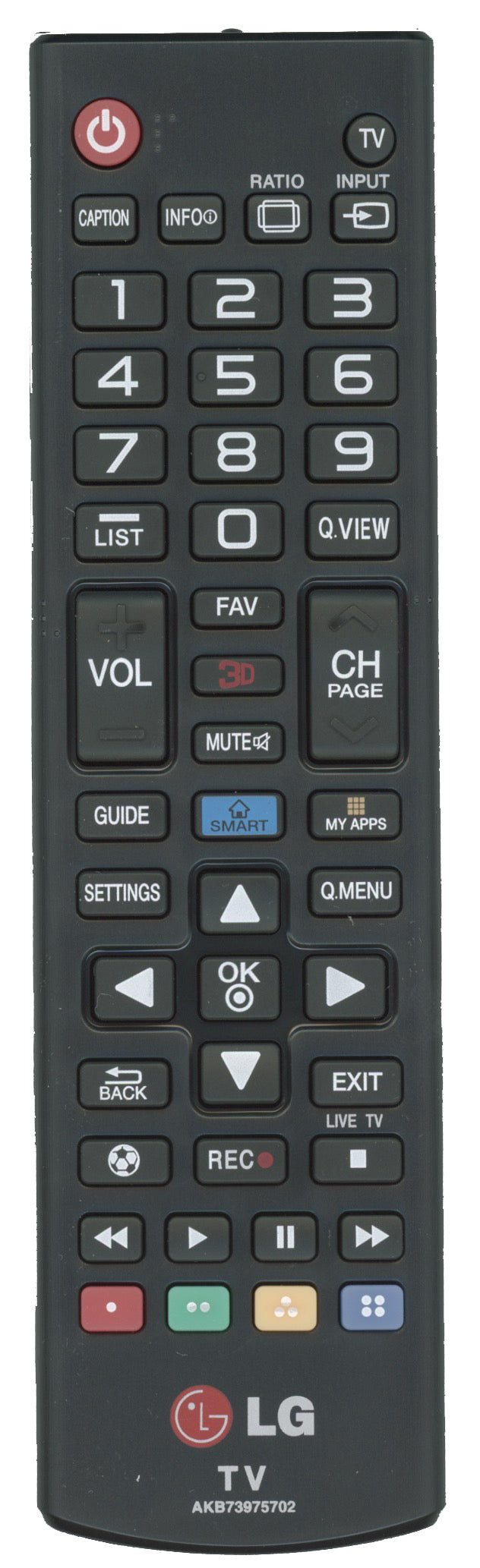 LG AKB73975702 TV Remote Control