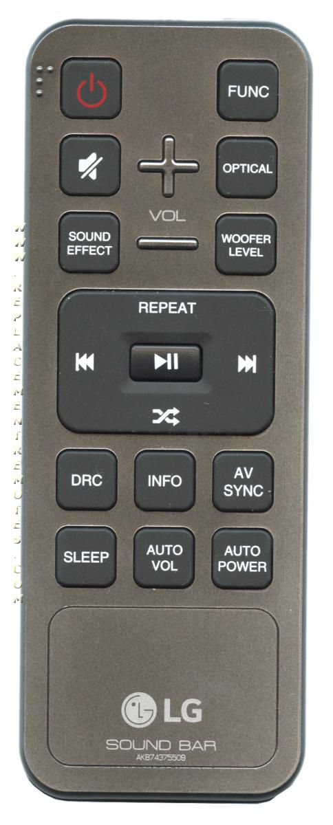 LG AKB74375509 Sound Bar Remote Control