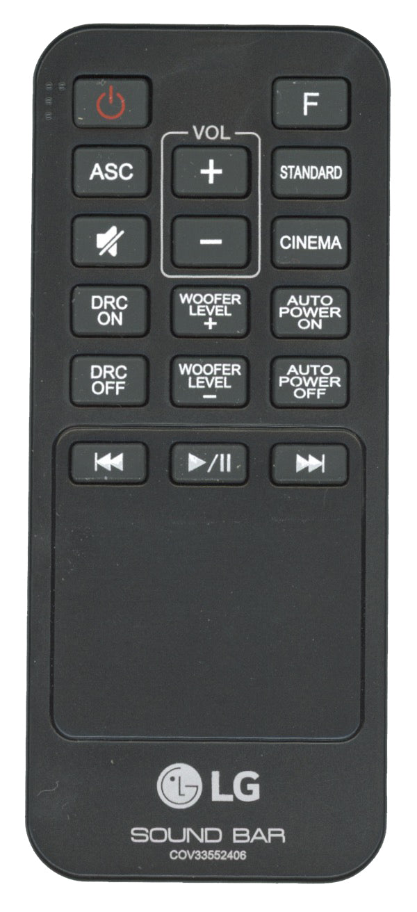 LG COV33552406 Sound Bar Remote Control