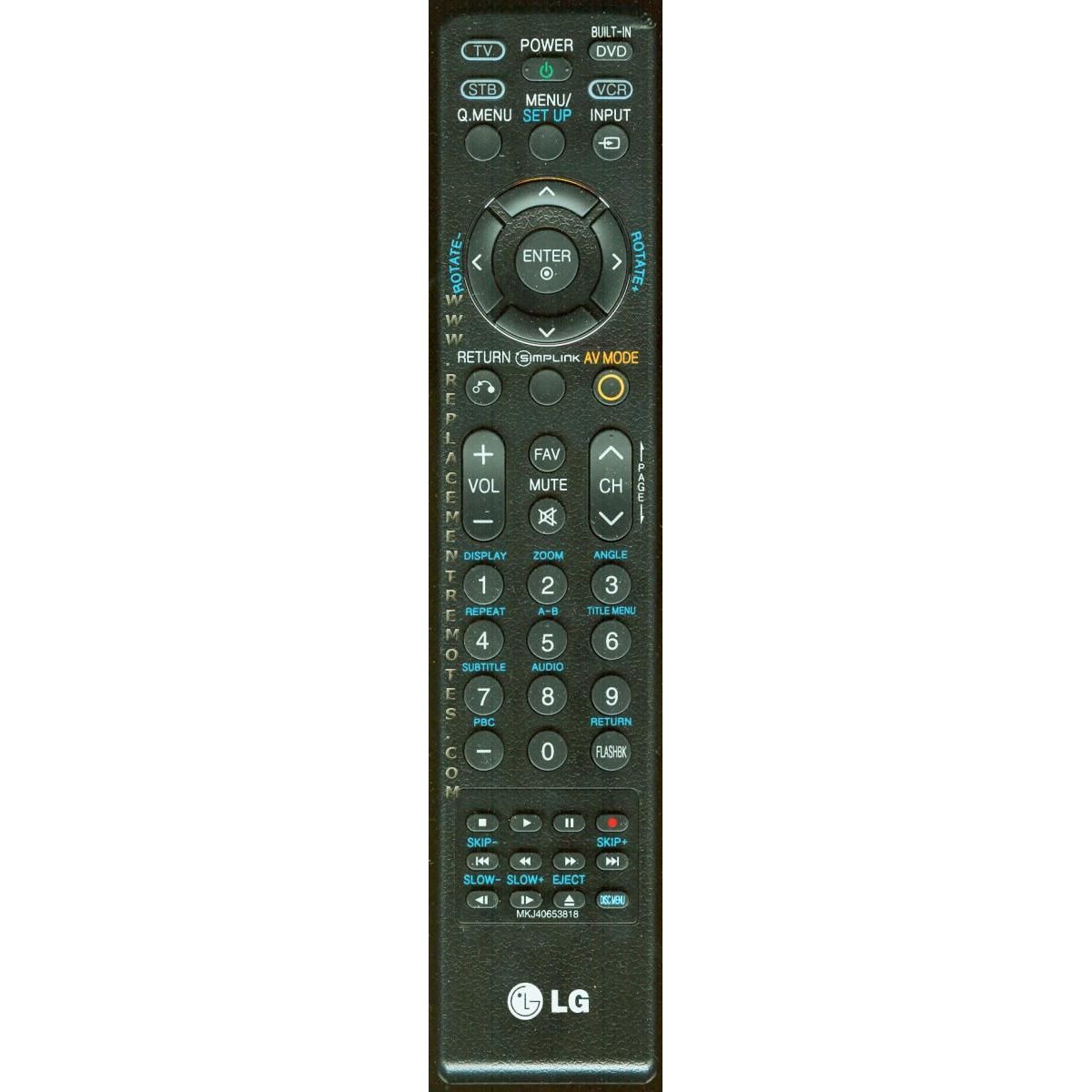 LG MKJ40653818 TV/DVD Remote Control