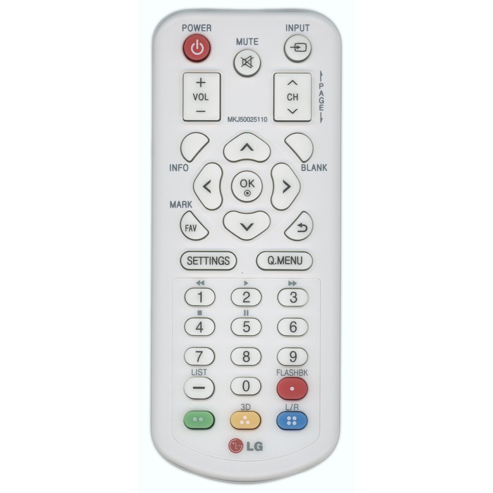 LG MKJ50025110 Projector Remote Control