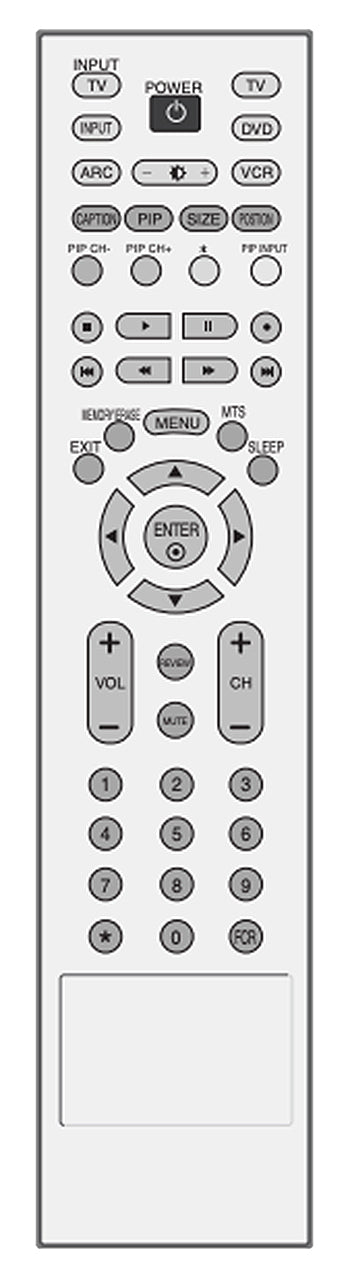 LG 6710900010G TV Remote Control