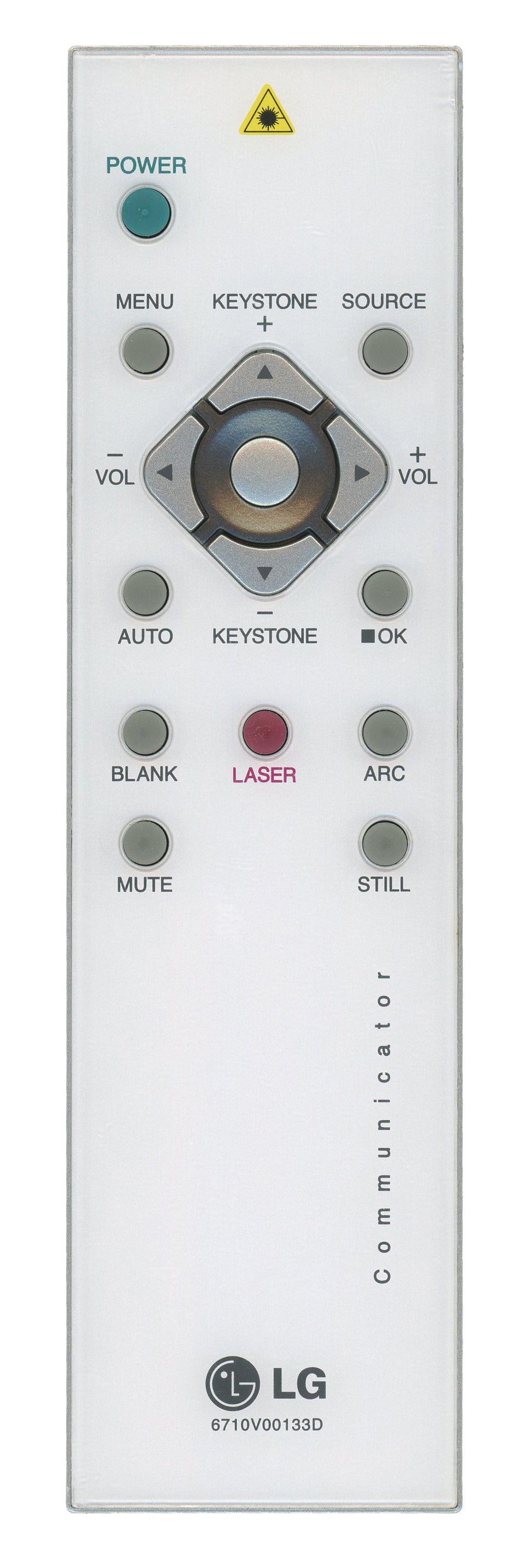 LG 6710V00133D Projector Remote Control