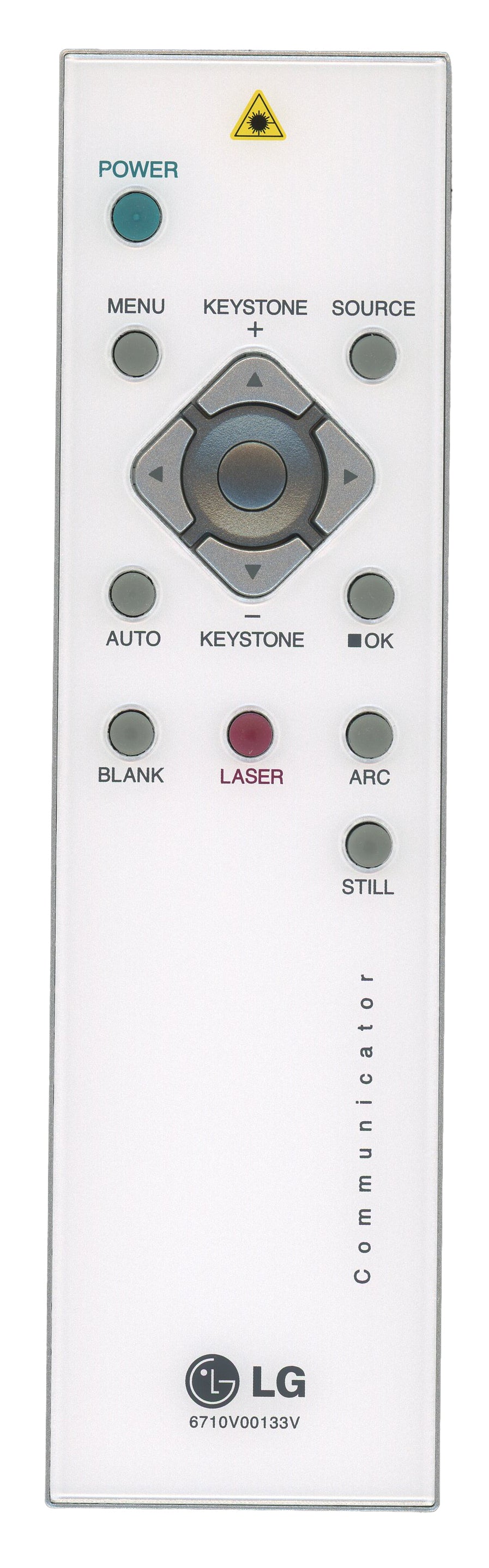 LG 6710V00133V Projector Remote Control