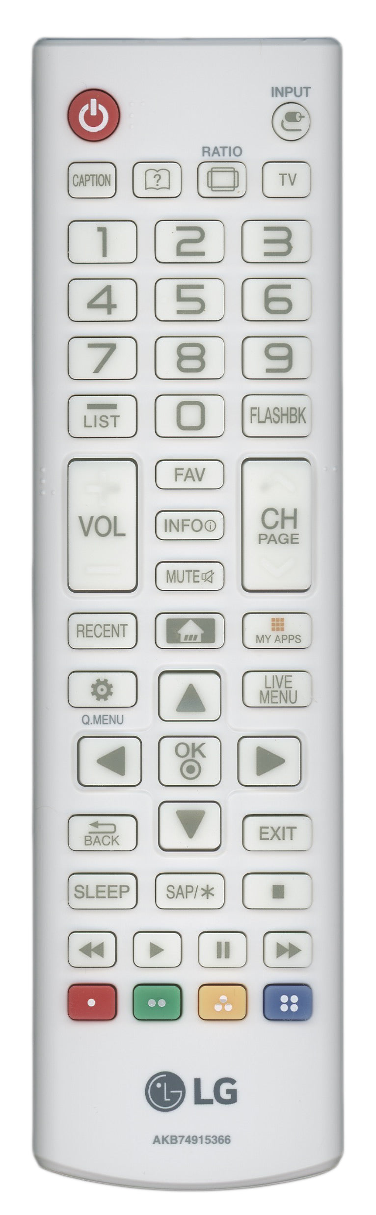 LG AKB74915366 TV Remote Control