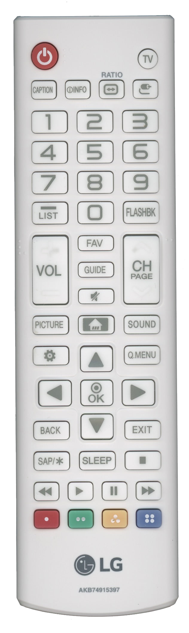 LG AKB74915397 TV Remote Control