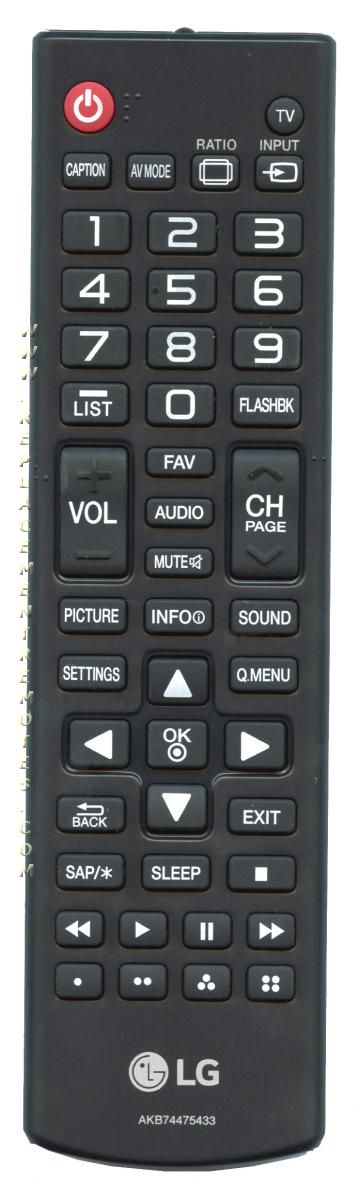 LG AKB74475433 TV Remote Control