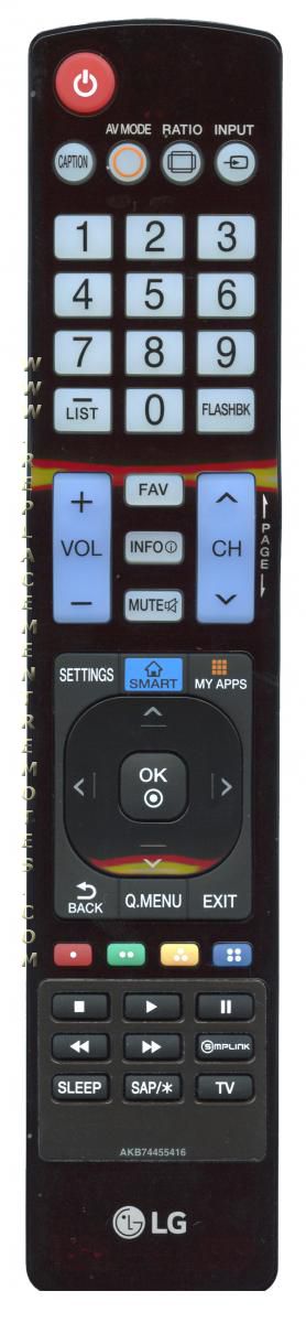 LG AKB74455416 TV Remote Control