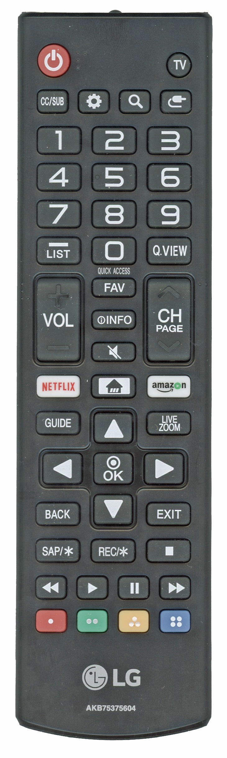 LG AKB75375604 TV Remote Control