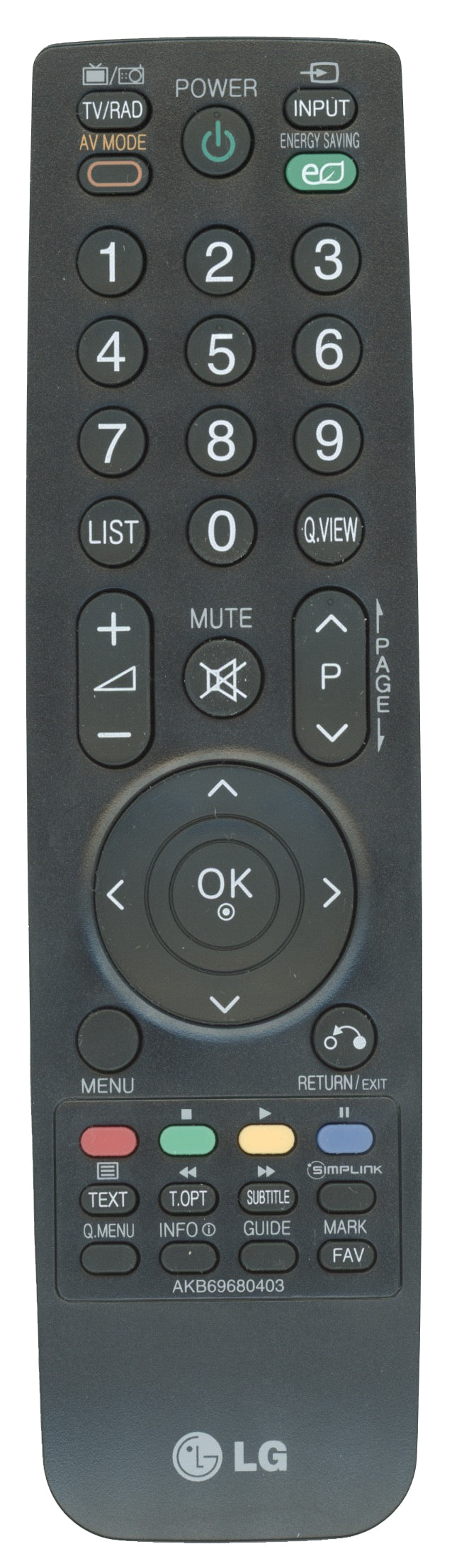 LG AKB69680403 TV Remote Control