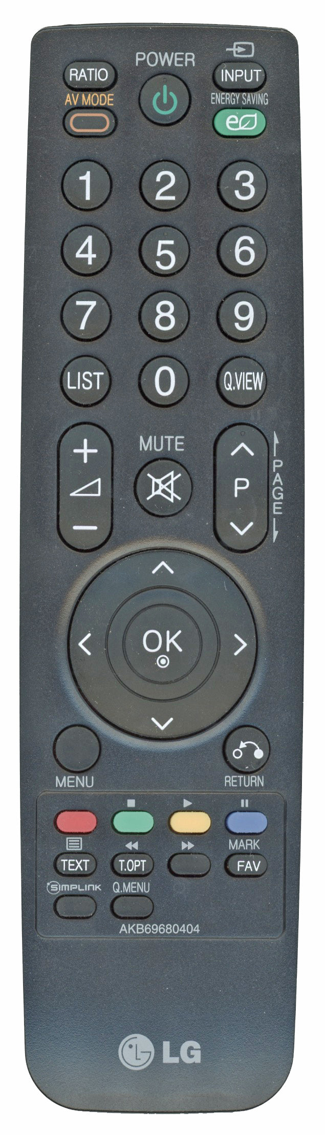 LG AKB69680404 TV Remote Control