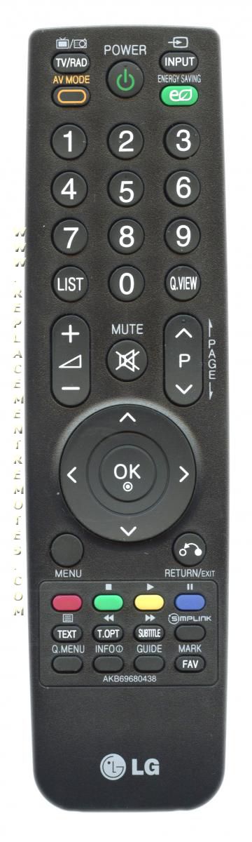 LG AKB69680438 TV Remote Control