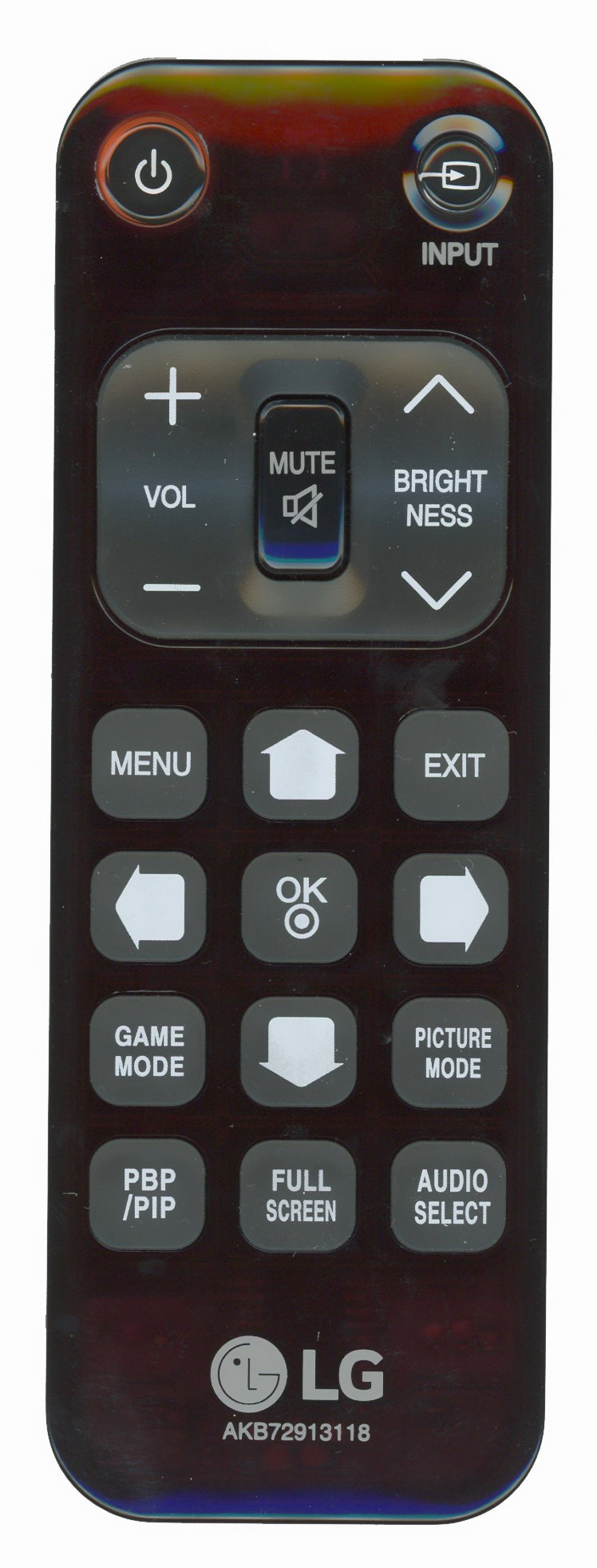 LG AKB72913118 Monitor Remote Control