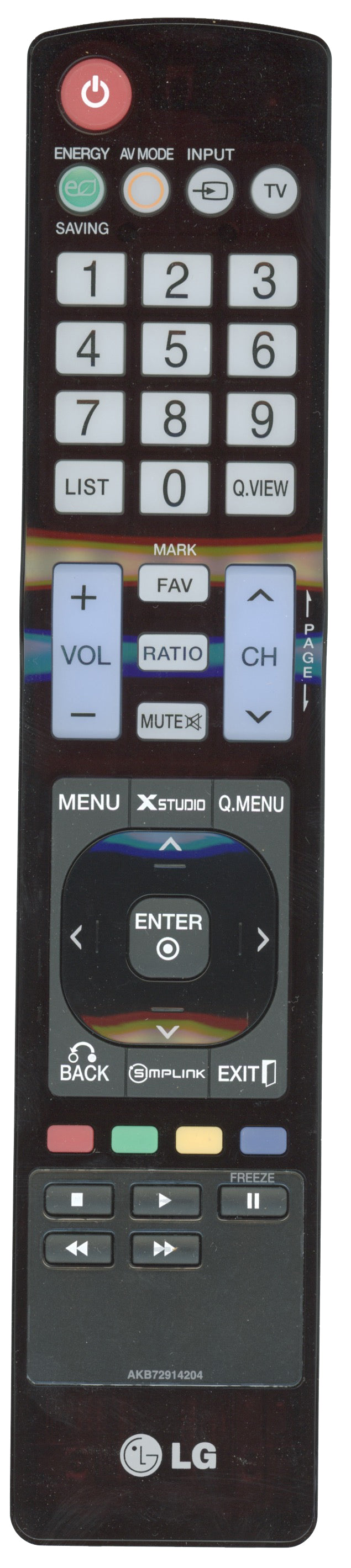 LG AKB72914204 TV Remote Control