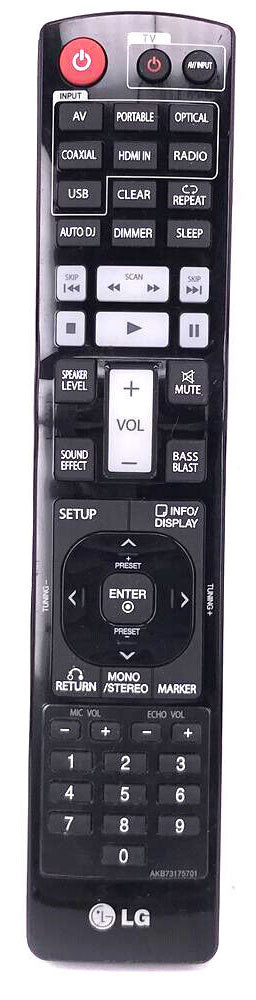 LG AKB73175701 Audio Remote Control