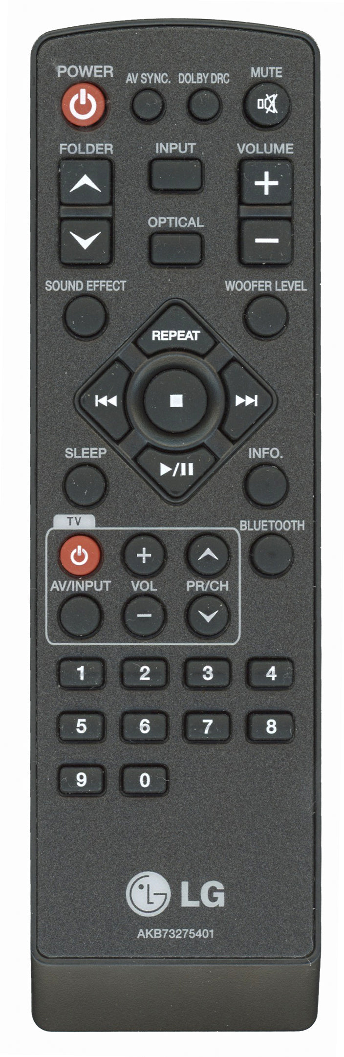 LG AKB73275401 Home Theater Remote Control