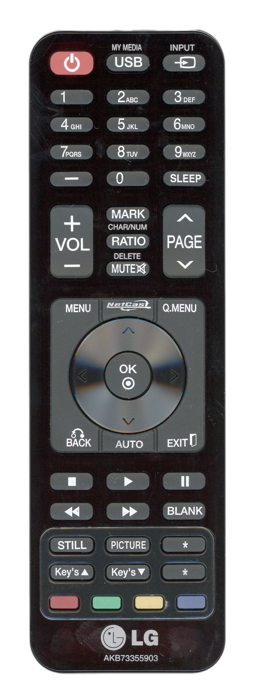 LG AKB73355903 TV Remote Control