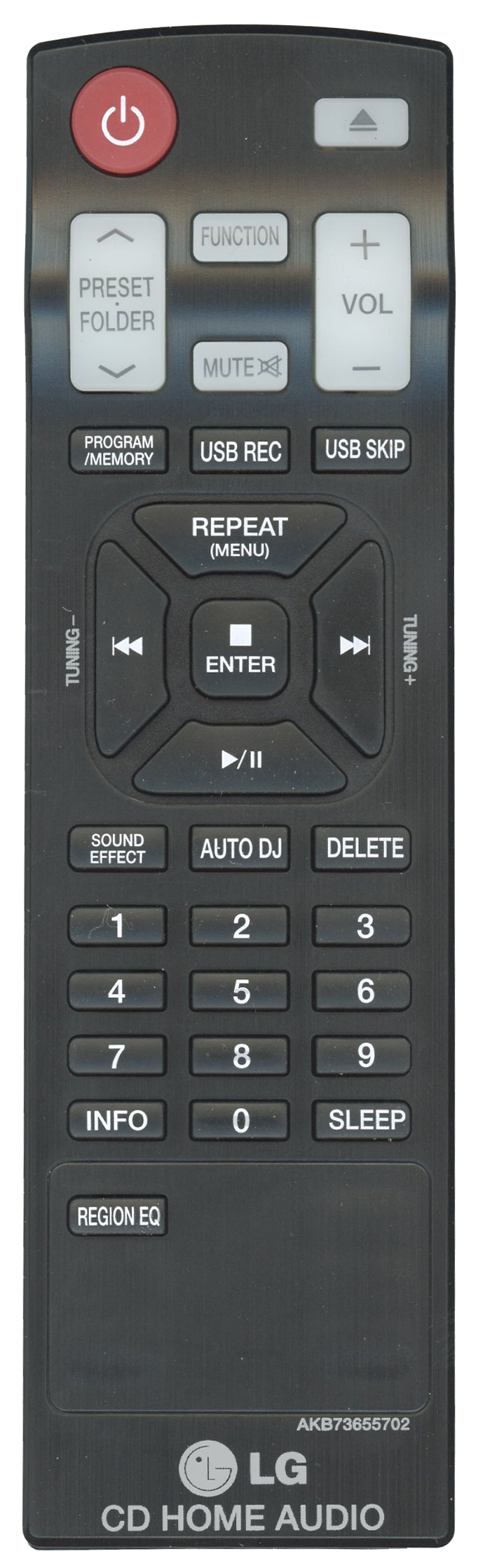 LG AKB73655702 Receiver Remote Control