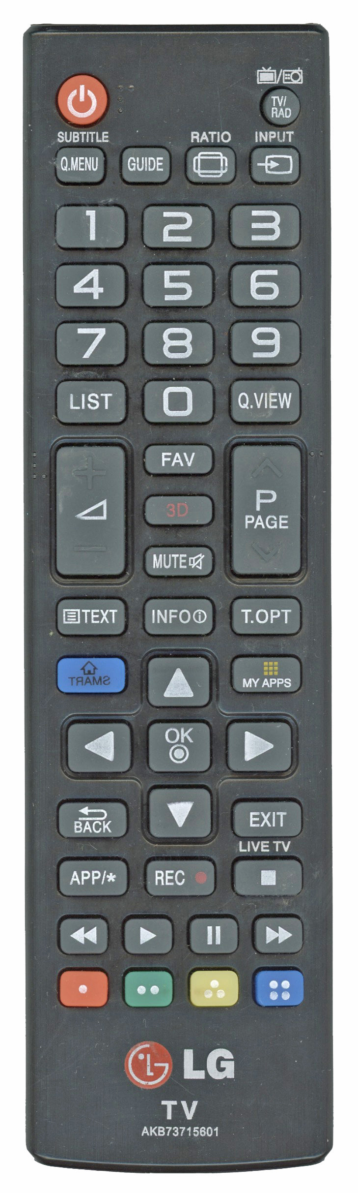 LG AKB73715601 TV Remote Control