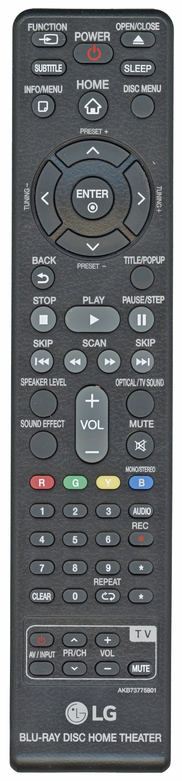 LG AKB73775801 Home Theater Remote Control