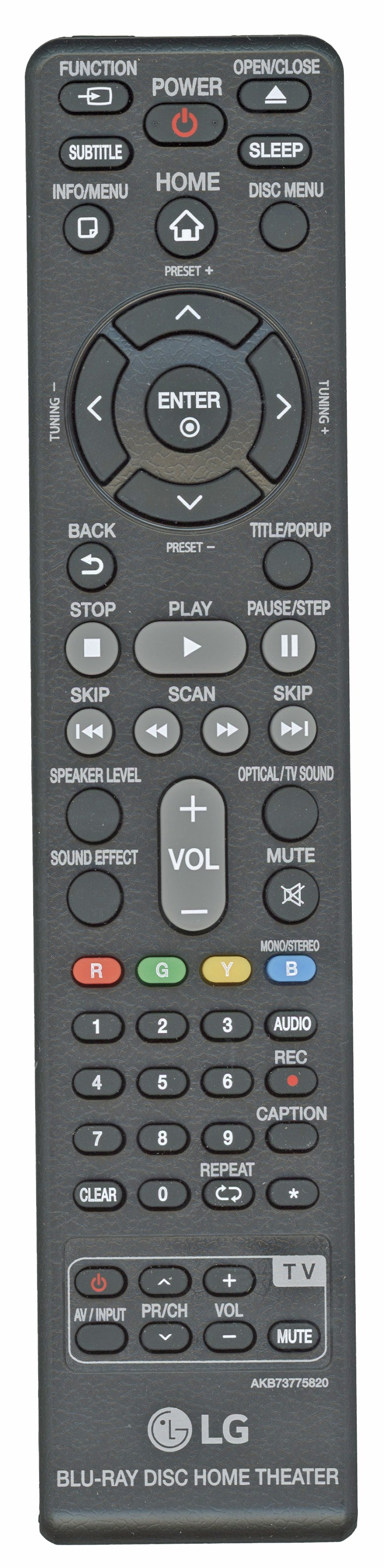 LG AKB73775820 Home Theater Remote Control