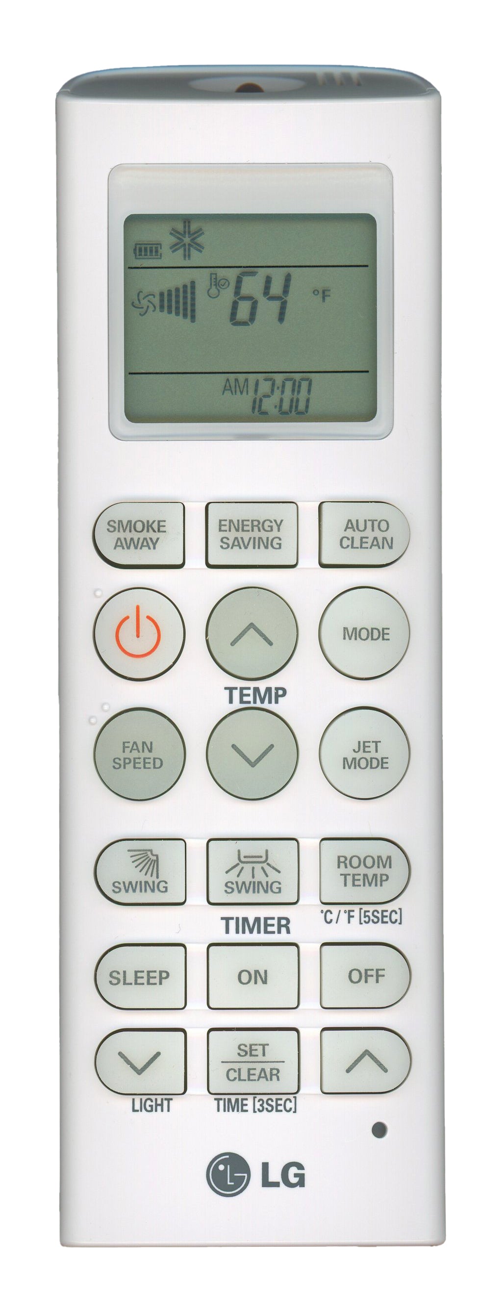 LG AKB73835302 Air Conditioner Remote Control