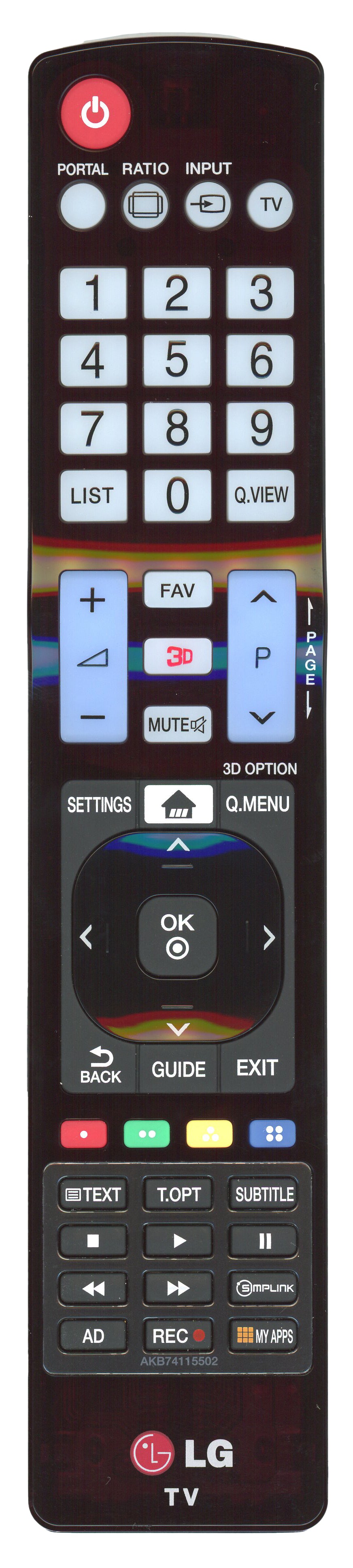 LG AKB74115502 TV Remote Control