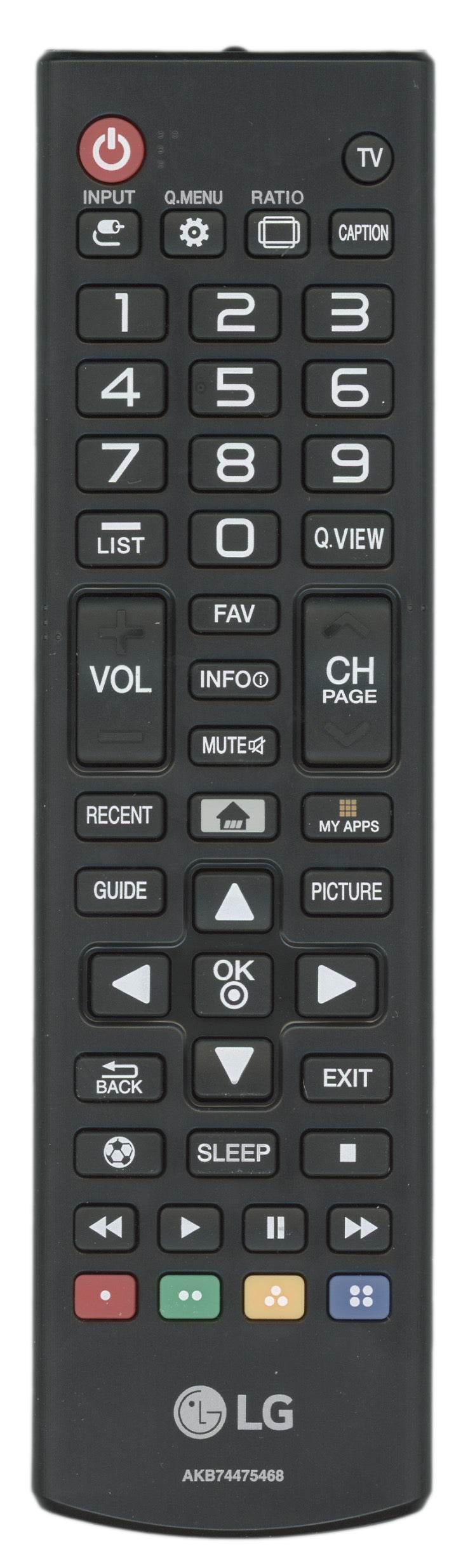 LG AKB74475468 TV Remote Control