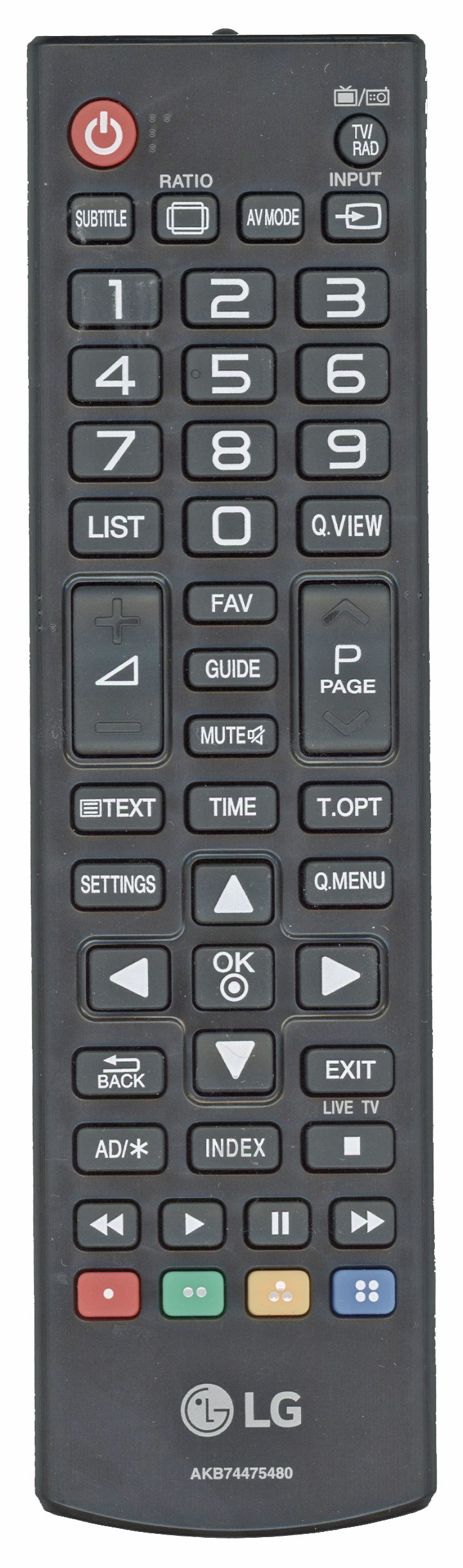 LG AKB74475480 TV Remote Control