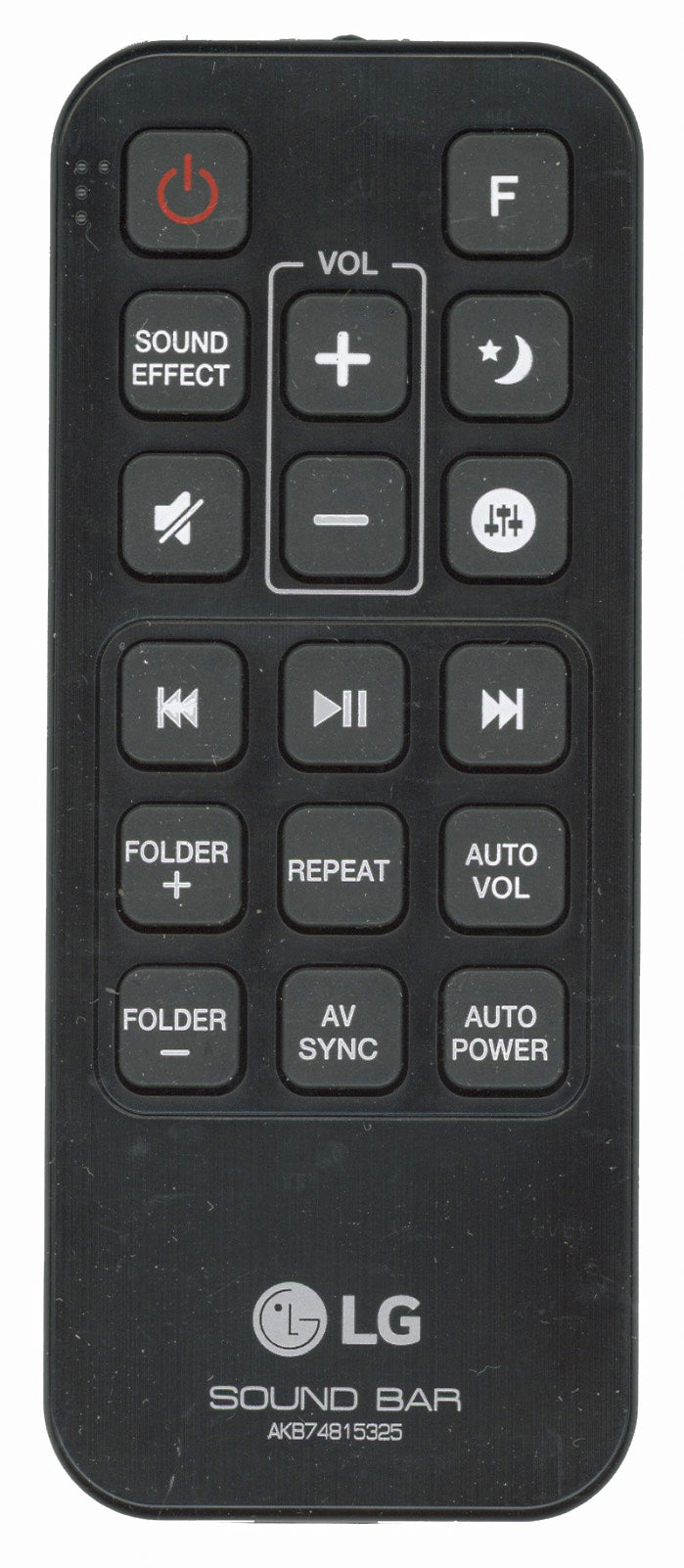 LG AKB74815325 Sound Bar Remote Control