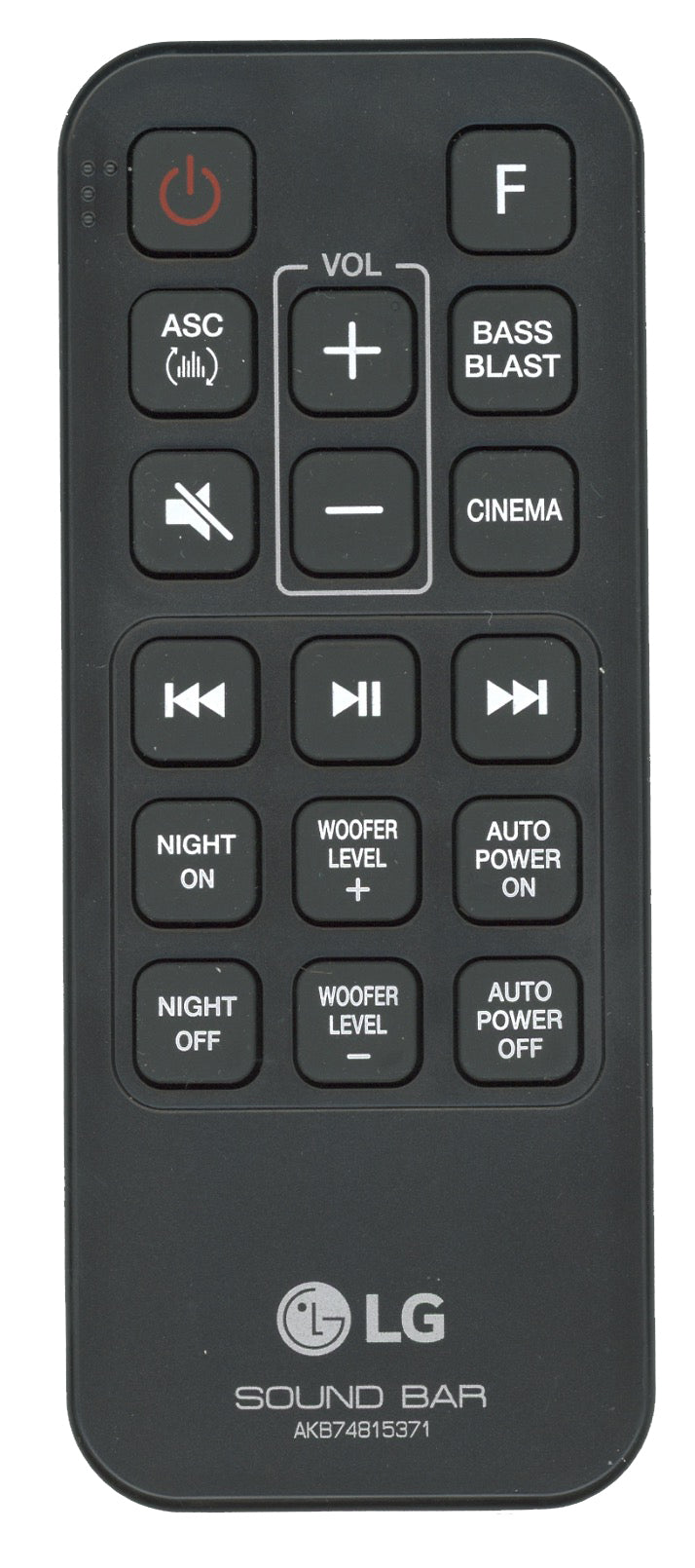 LG AKB74815371 Audio Remote Control