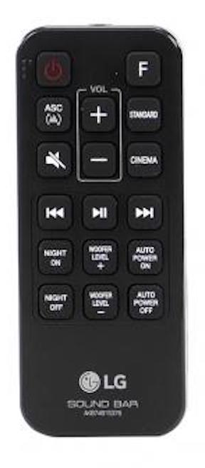 LG AKB74815376 Sound Bar Remote Control