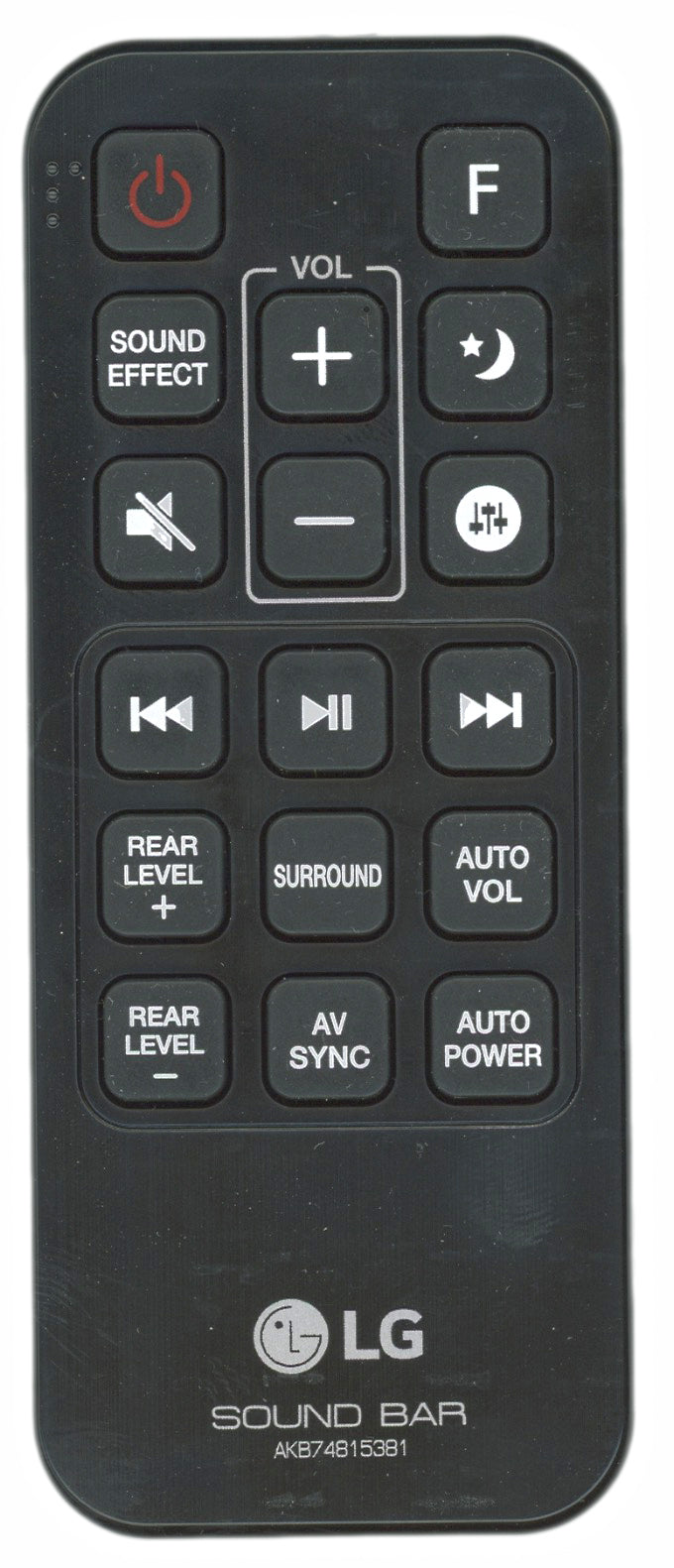 LG AKB74815381 Sound Bar Remote Control