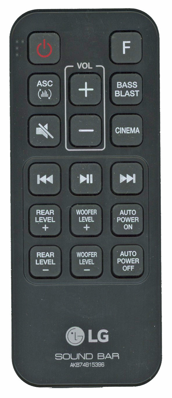 LG AKB74815396 Sound Bar Remote Control