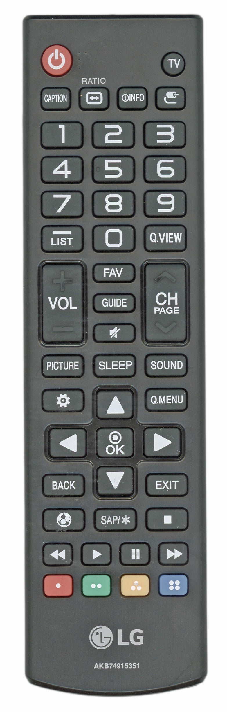 LG AKB74915351 TV Remote Control