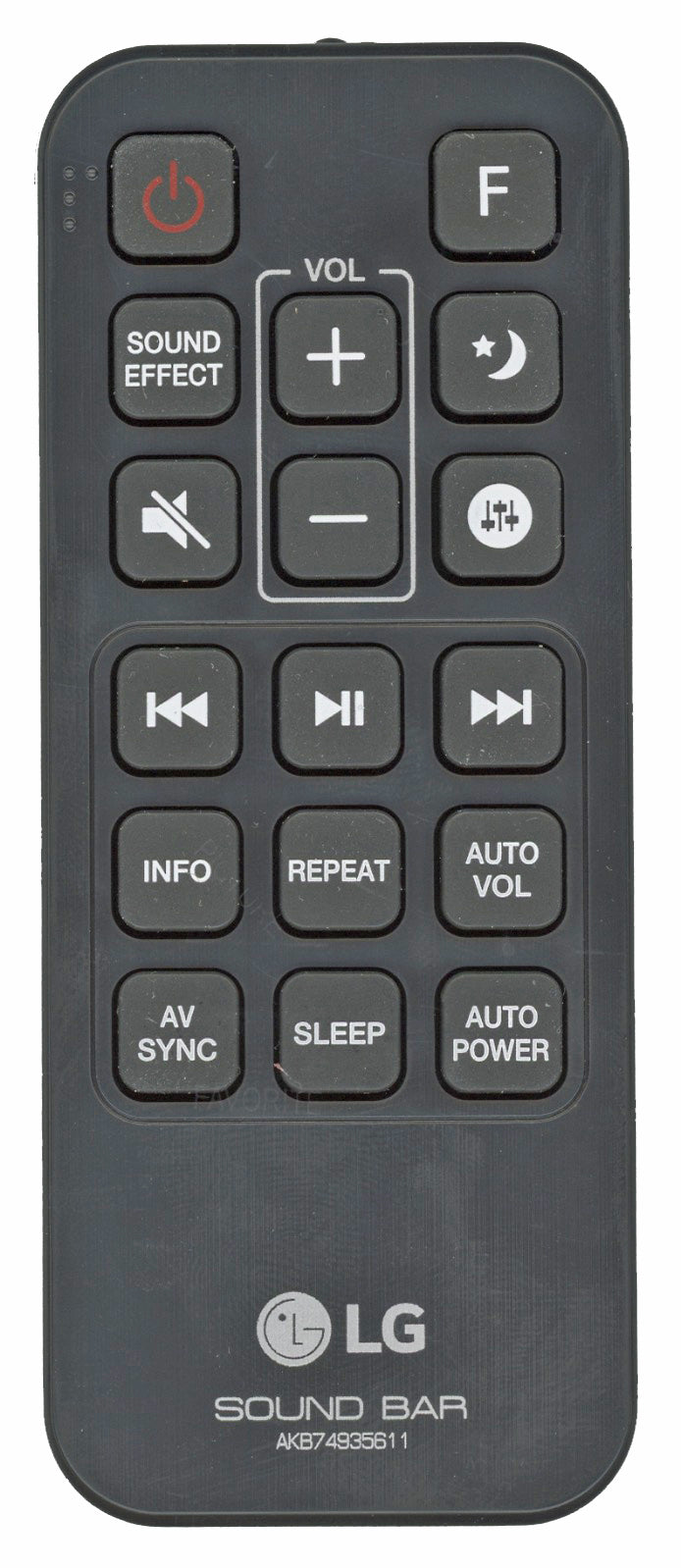 LG AKB74935611 Sound Bar Remote Control