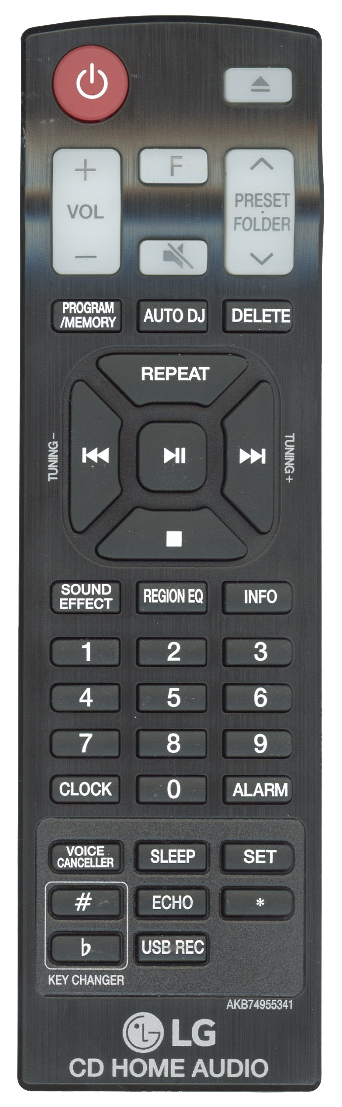 LG AKB74955341 Audio Remote Control