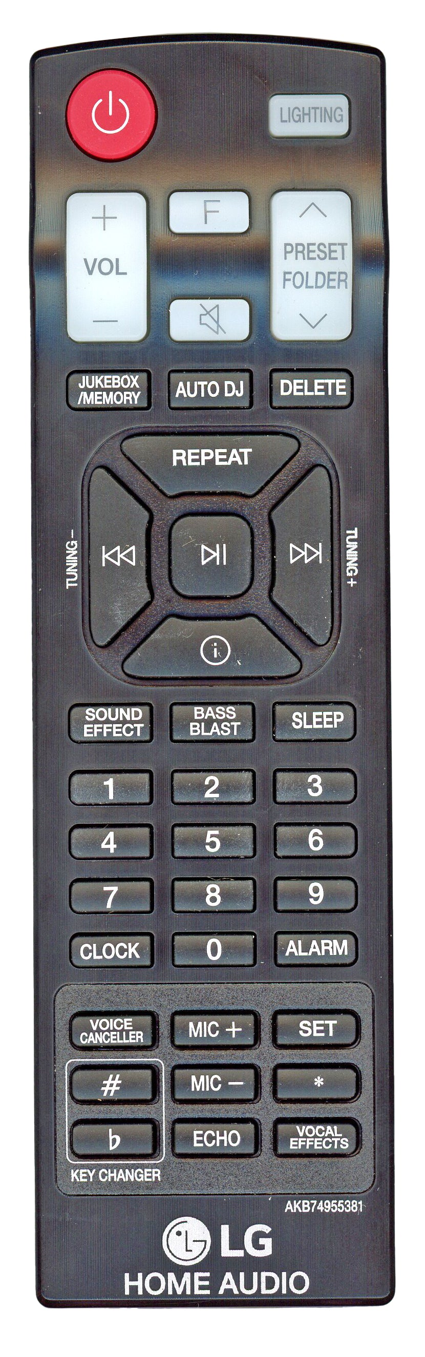 LG AKB74955381 Audio Remote Control