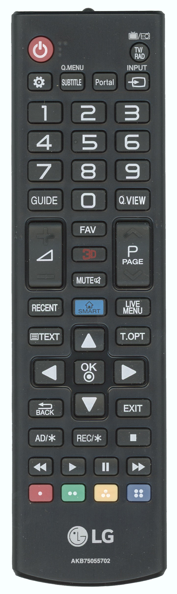 LG AKB75055702 TV Remote Control