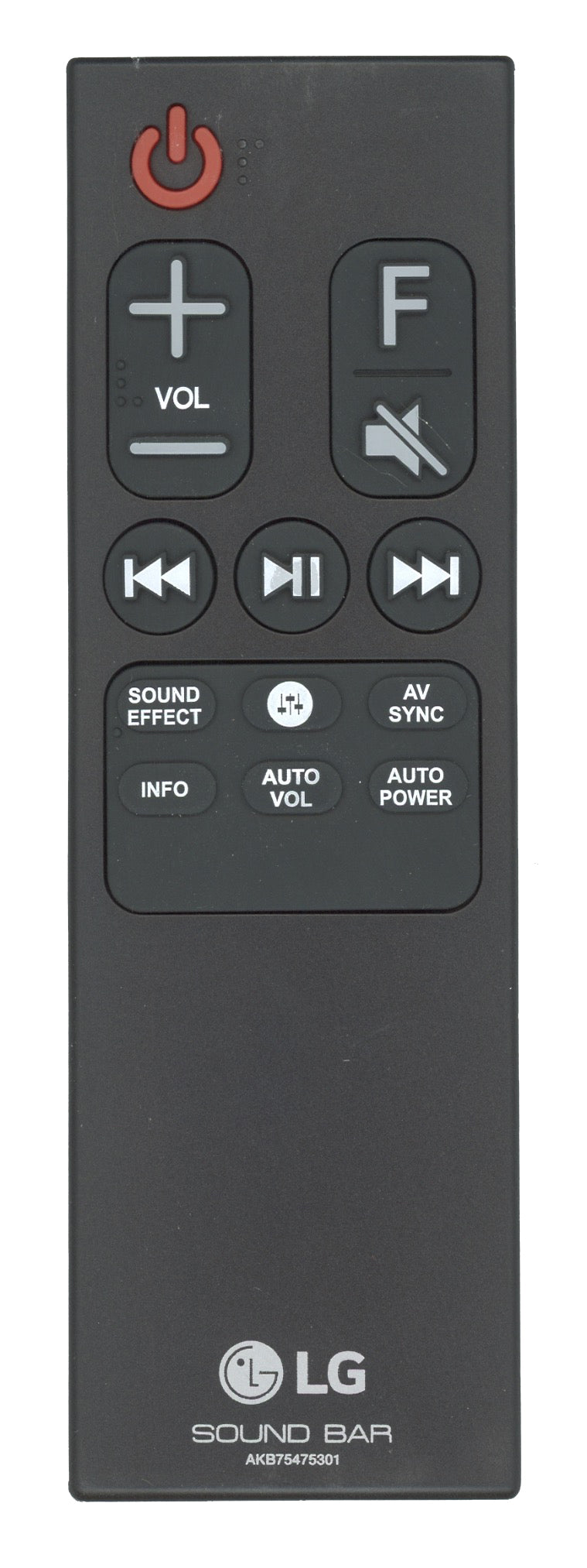 LG AKB75475301 Sound Bar Remote Control