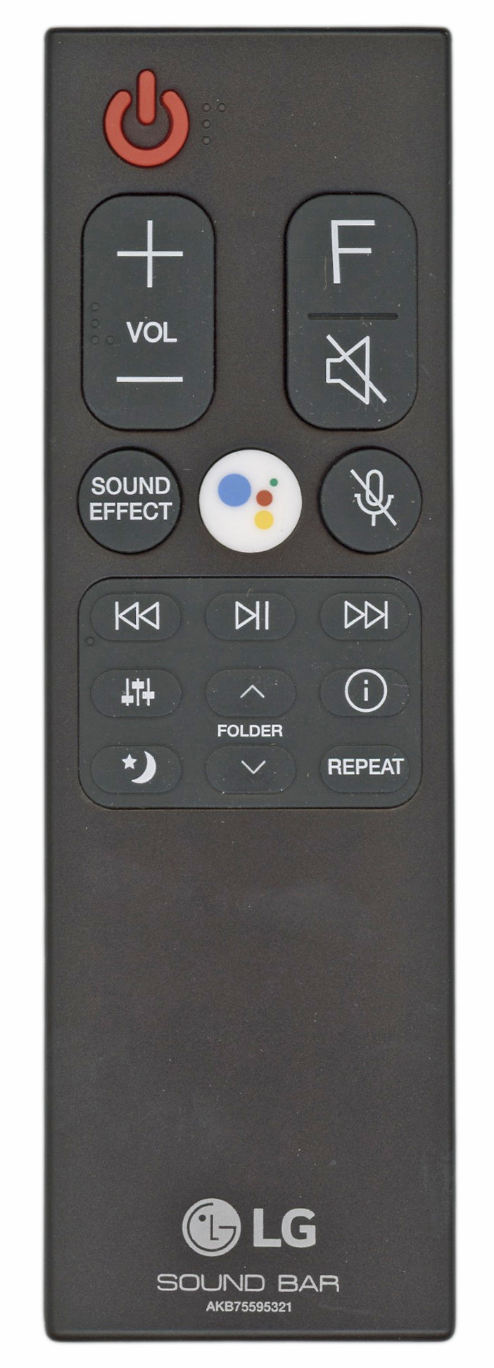 LG AKB75595321 Sound Bar Remote Control