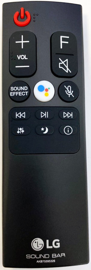 LG AKB75595326 Sound Bar Remote Control