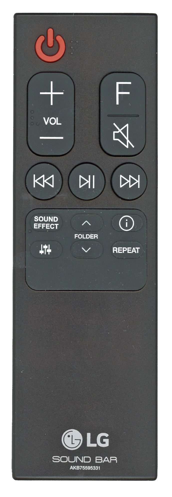 LG AKB75595331 Sound Bar Remote Control