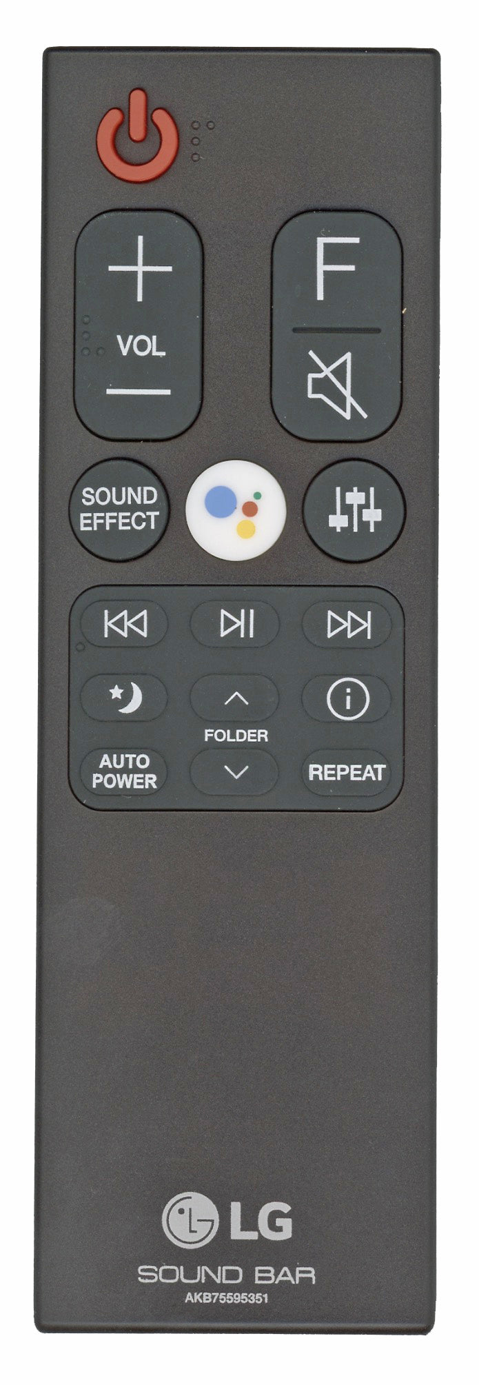 LG AKB75595351 Sound Bar Remote Control